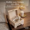 Creative Deco Holzkiste Schatztruhe mit Deckel, Schloss und Schlüssel, Abschließbare Holzbox für Gegenständen, Aufbewahrung und Dekoration Bild 5