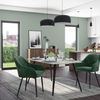 SONGMICS Esszimmerstuhl mit Armlehnen, 4er Set, Samt, 62,5 x 60 x 85 cm, Grün Bild 5