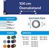 Floordirekt Abdeckplane | Gewebeplane Schutzplane Bootsplane Zeltunterlage für Camping & Outdoor Garten wasserdichte Planemit Ösen Viele Größen & Farben 8x14 m, 112m² 240 g/m², Blau Bild 3