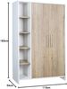 Schardt 'Eco Plus' Kleiderschrank 2-türig mit Standregal Bild 2