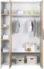 Schardt 'Eco Plus' Kleiderschrank 2-türig mit Standregal Bild 3