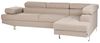 Ecksofa NORREA Stoff Beige Linksseitig Bild 4