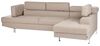 Ecksofa NORREA Stoff Beige Linksseitig Bild 5