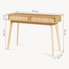 Konsolentisch Tysvær 110x40x78 cm Bambus [en. casa] Bild 2