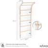 MAMOI® MIDI Indoor climbing frames for children | Modern climbing ladder (175 cm) Yarnwood | Kids climbing wall Scandinavian Design | CE | 100% ECO | Made in EU Bild 3