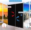 Homland Klemmfix Rollo Verdunkelung Thermorollo ohne Bohren Schwarz 50x170 cm (BxH), Verdunklungsrollo Wandmontage & Deckenmontag, Sichtschutz & Sonnenschutz für Fenster und Tür Bild 2