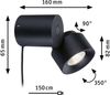 Paulmann 79776 LED Tischleuchte Puric Pane 2700K Schwarz dimmbar Bild 2