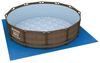 Bestway PE-Bodenplane 396x396 cm, blau, quadratisch Bild 1