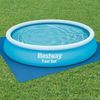 Bestway PE-Bodenplane 396x396 cm, blau, quadratisch Bild 3