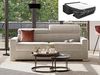 Vente-unique - VIZIR Sofa Stoff Beige - B 223 cm94 cm x H 110 cm95 cm x L 196 cm Bild 2