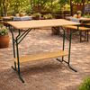 Stehtisch BAMBERG 113cm klappbar, Metall + Holz lackiert, mit Fuss-Stütze Bild 2
