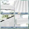Sanfree Plissee Klemmfix Plisseerollo ohne Bohren Weiß B80 x H200cm inkl. Klemmträger Blickdicht und lichtdurchlässig Jalousie Faltrollo Sichtschutz und Sonnenschutz Rollo für Fenster & Tür Bild 3
