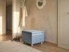 Pouf mit Stauraum FERNDALE Stoff Blau Bild 2