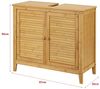 Bambus Waschbeckenunterschrank Värmdö 60x67x30cm [en. casa] Bild 3