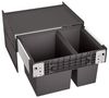 BLANCO 526203 SELECT II 60/2 Abfallsystem 49 (1x 30 u. 1x19) Liter für 60 cm Schrankbreite / Frontanbindung Bild 1
