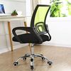 BAKAJI Bürostuhl Ergonomisch aus atmungsaktivem Netzgewebe, Basis mit 5 Rassen aus Stahl, drehbar um 360 Grad, höhenverstellbar, zur Dekoration des Hauses oder Schlafzimmers (Grün) Bild 4