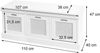 Sitzbank HWC-J49, Polsterbank Garderobenbank, Kissen Aufbewahrungsboxen Staufach 47x110x40cm ~ weiß, Polster creme-weiß Bild 5