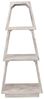 Dekoleidenschaft Steckregal aus Holz, Shabby Chic, Pyramide mit 3 Ebenen, Standregal weiß, Regal, Stufenregal stehend für Wohnzimmer Bild 2