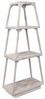 Dekoleidenschaft Steckregal aus Holz, Shabby Chic, Pyramide mit 3 Ebenen, Standregal weiß, Regal, Stufenregal stehend für Wohnzimmer Bild 3