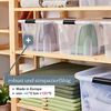 Aufbewahrungsbox Anzio 21 l mit Deckel Clipverschlüssen | BPA-frei lebensmittelecht | Stapelbar & transparent | Robuste Kunststoffbox für Küche Haushalt Camping Büro Bild 2