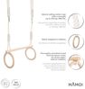 MAMOI® Trapez Schaukel Turnringe Trapez | Kinder Turnringe Turnringe Schaukel | Turnringe Kinder Trapez | Turnringe Trapez Schaukel Kinder | CE | 100% ECO | Made in EU Bild 3