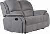 Vente-unique - HERNANI Sofa and armchair set StoffStoff Grau - B 96 cm x H 99 cm x L 210 cm158 cm100 cm Bild 4