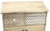 Rebecca Mobili Schlafzimmer Kommode, Badezimmer Schrank, 4 Schubladen Paulownia Holz, Antiquater Style, Makeup Leinen - Größe: 65 × 55,5 × 30 cm (H×B×T) - Art. -Nr. RE6618 Bild 5