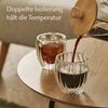Cosumy Gläser-Set Doppelwandige Cappuccino Gläser 230ml, 4-tlg, Borosilikatglas, Spülmaschinenfest Bild 2