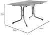 SIEGER 5170-31 Klapptisch Polytec (HPL) 140x90 cm Stahlgestell eisengrau / Tischplatte Polytec (HPL) Beton hell Bild 3