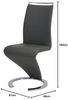 Vente-unique - Stuhl Freischwinger 2er-Set - Kunstleder - Schwarz - TWIZY Bild 2