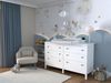 regalik Wickelaufsatz mit Platte für Hemnes von IKEA, Wickeltischaufsatz für 50x160 cm Kommoden, Abnehmbar Wickelkommode aufsatz, Gerade Frontplatten, Weiß Superholz, 1 mm ABS-Material Bild 4