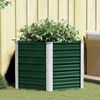 vidaXL Garten-Hochbeet Verzinkter Stahl 129x129x77 cm Grün 44857 Bild 2