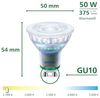 Philips UltraEfficient LED-Lampen GU10 Spots, 6er-Pack, 375 Lumen, 50 W, Flimmerfrei, Augenkomfort, Lange Lebensdauer, Warmweißes Licht 2.700 K Bild 3