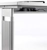 Schreibtisch, höhenverstellbar, 160x80cm, Weiß / Silber Bild 5