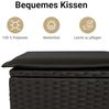 vidaXL 8-tlg. Garten-Sofagarnitur mit Kissen Schwarz Poly Rattan 3263271 Bild 5