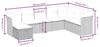vidaXL 8-tlg. Garten-Sofagarnitur mit Kissen Schwarz Poly Rattan 3263271 Bild 3