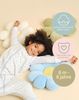 molis&co - Baby Schlafsack mit Füßen - Ideal für Frühling und Herbst - Babyschlafsack mit Füßen 1 tog - Leicht gepolstert - 100% Baumwolle (Oeko-TEX 100), Premium Qualität - Blue Lily (70 cm) Bild 5