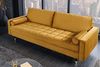 riess-ambiente 3-Sitzer COZY VELVET 220cm senfgelb / schwarz / gold, Einzelartikel 1 Teile, Wohnzimmer · Samt · Polster · Federkern · mit Kissen · Barock Design Bild 2