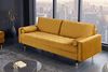 riess-ambiente 3-Sitzer COZY VELVET 220cm senfgelb / schwarz / gold, Einzelartikel 1 Teile, Wohnzimmer · Samt · Polster · Federkern · mit Kissen · Barock Design Bild 5