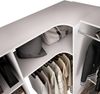 Dmora - Großer Kleiderschrank Bazena, Schlafzimmermöbel, Schrank, Garderobe, 214x141 h205 cm, Weiß Bild 5