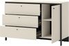 Kommode 1D3S Enna EN-04 (Farbe: Sandbeige / Schwarz + Sandbeige) Bild 5