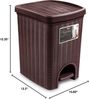Stefanplast 30801 Abfalleimer, In Rattanoptik aus Kunststoff, 31 x 27,5 x 39 cm Bild 4