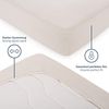 Blumtal Basics - Set di 2 lenzuola Con angoli elasticizzati, 90x200 cm, 100% Cotone, Altezza materasso fino a 18 cm, Colore: Avorio Bild 4