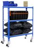 Simonrack Schwerlastregal, Lagerregal, 97,5 x 100 x 40 cm, Metallregal, Kellerregal, Biegestelle 75 kg, 3 Fachböden, Blau/Verzinkt - Simonclick Bild 4