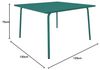 Vente-unique - MIRMANDE Garden dining set Metall Blau - B 120 cm x H 75 cm x L 120 cm Bild 3