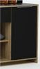 Demeyere Simply D315 Küchenbuffet 1 Tür 1 Schubkasten 2 Nischen Mike, Sonoma Eiche/Schwarz, 123 x 40 x 85 cm, 85 x 123 x 40 cm Bild 4