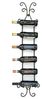 DanDiBo Weinregal Metall Wand Schwarz 568 Flaschenregal Flaschenhalter Wandmontage Modern Wandhalter Wandregal für 6 Flaschen Bild 5