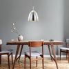 LED Pendelleuchte, Aluminium Chrom, silber, H 132 cm Bild 5