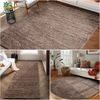 Carpettex 'Unicolor' Hochflor-Teppich, Höhe: 30 mm, Shaggy Langflor, Taupe, 80 cm (Rund) Bild 3