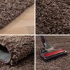 Carpettex 'Unicolor' Hochflor-Teppich, Höhe: 30 mm, Shaggy Langflor, Taupe, 80 cm (Rund) Bild 2